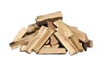 Štípané sypané tvrdé dřevo